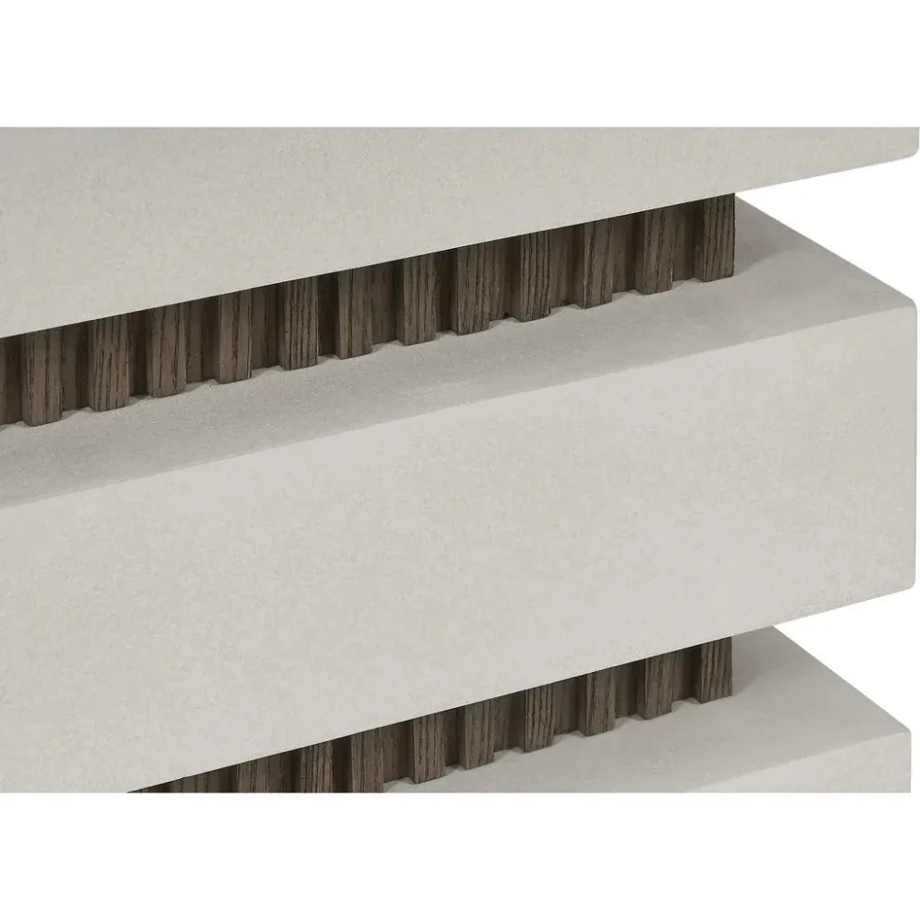Seasonal Living Meditation Rectangle  White Outdoor Dining Table