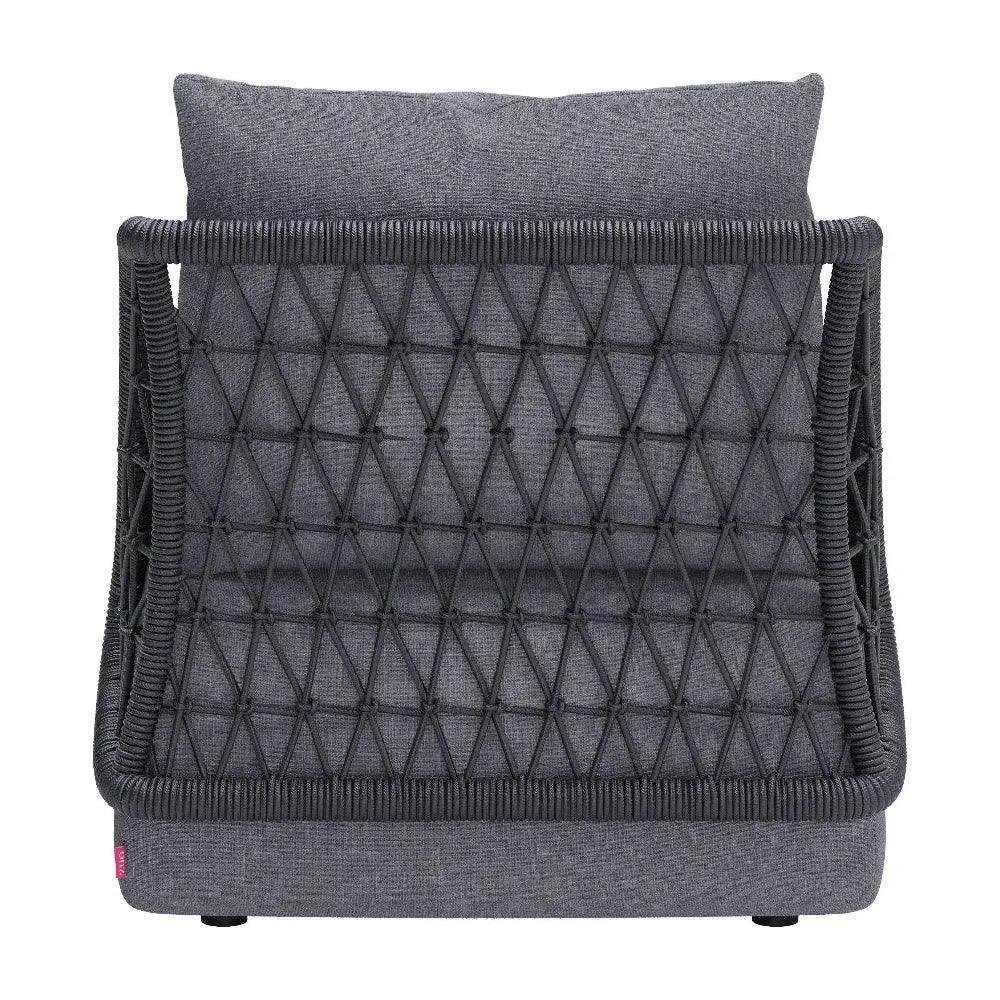 Mekan Gray Armless Accent Chair - LOOMLAN - Zuo Modern - Outdoor Accent Chairs