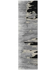 LOOMLAN Rugs Meleya Black Washable Indoor-Outdoor Rug