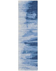 LOOMLAN Rugs Meleya Blue Washable Indoor-Outdoor Rug