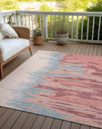 LOOMLAN Rugs Meleya Coral Washable Indoor-Outdoor Rug