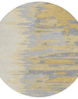 LOOMLAN Rugs Meleya Gold Washable Indoor-Outdoor Rug