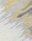 LOOMLAN Rugs Meleya Gray Washable Indoor-Outdoor Rug