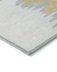 LOOMLAN Rugs Meleya Gray Washable Indoor-Outdoor Rug