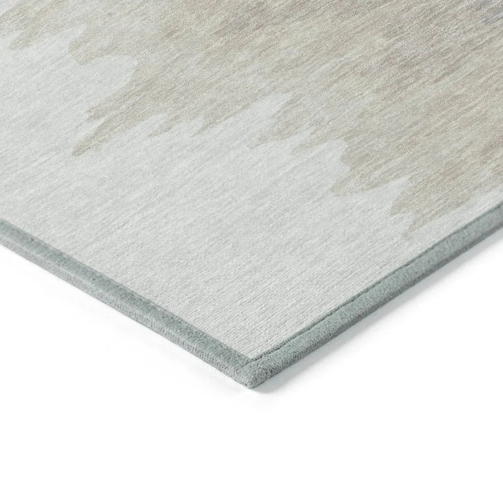 LOOMLAN Rugs Meleya Ivory Washable Indoor-Outdoor Rug