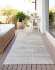 LOOMLAN Rugs Meleya Ivory Washable Indoor-Outdoor Rug