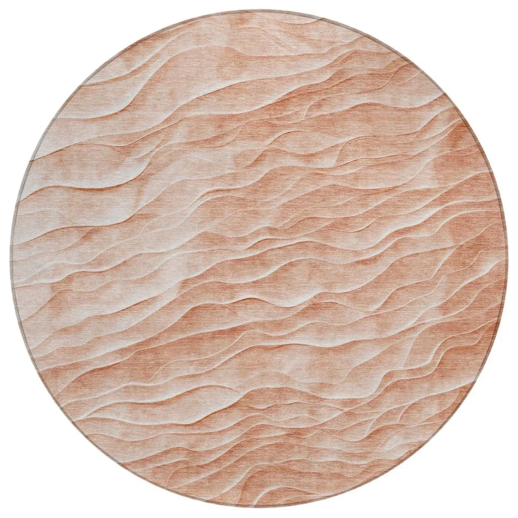 LOOMLAN Rugs Melinae Orange Washable Indoor-Outdoor Rug