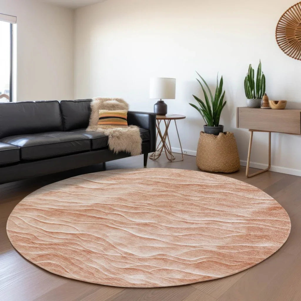LOOMLAN Rugs Melinae Orange Washable Indoor-Outdoor Rug