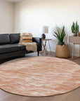 LOOMLAN Rugs Melinae Orange Washable Indoor-Outdoor Rug