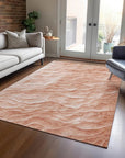 LOOMLAN Rugs Melinae Orange Washable Indoor-Outdoor Rug