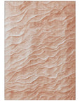 LOOMLAN Rugs Melinae Orange Washable Indoor-Outdoor Rug