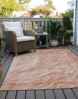 LOOMLAN Rugs Melinae Orange Washable Indoor-Outdoor Rug