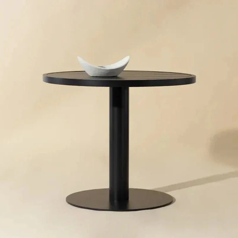 SUNPAN Merano Black Aluminum Outdoor Bistro Table