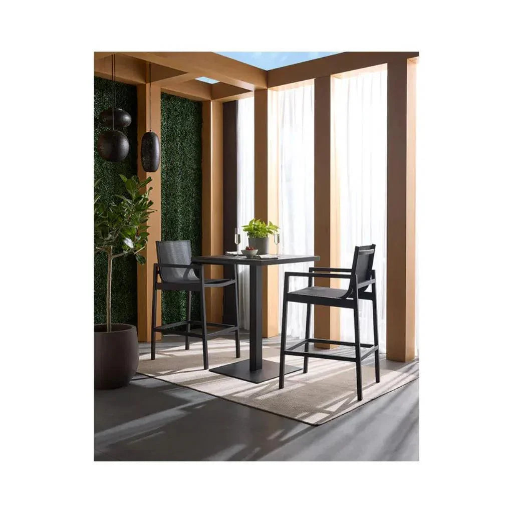 Merano Fabric Modern Outdoor Barstool - LOOMLAN - SUNPAN - Outdoor Bar Stools