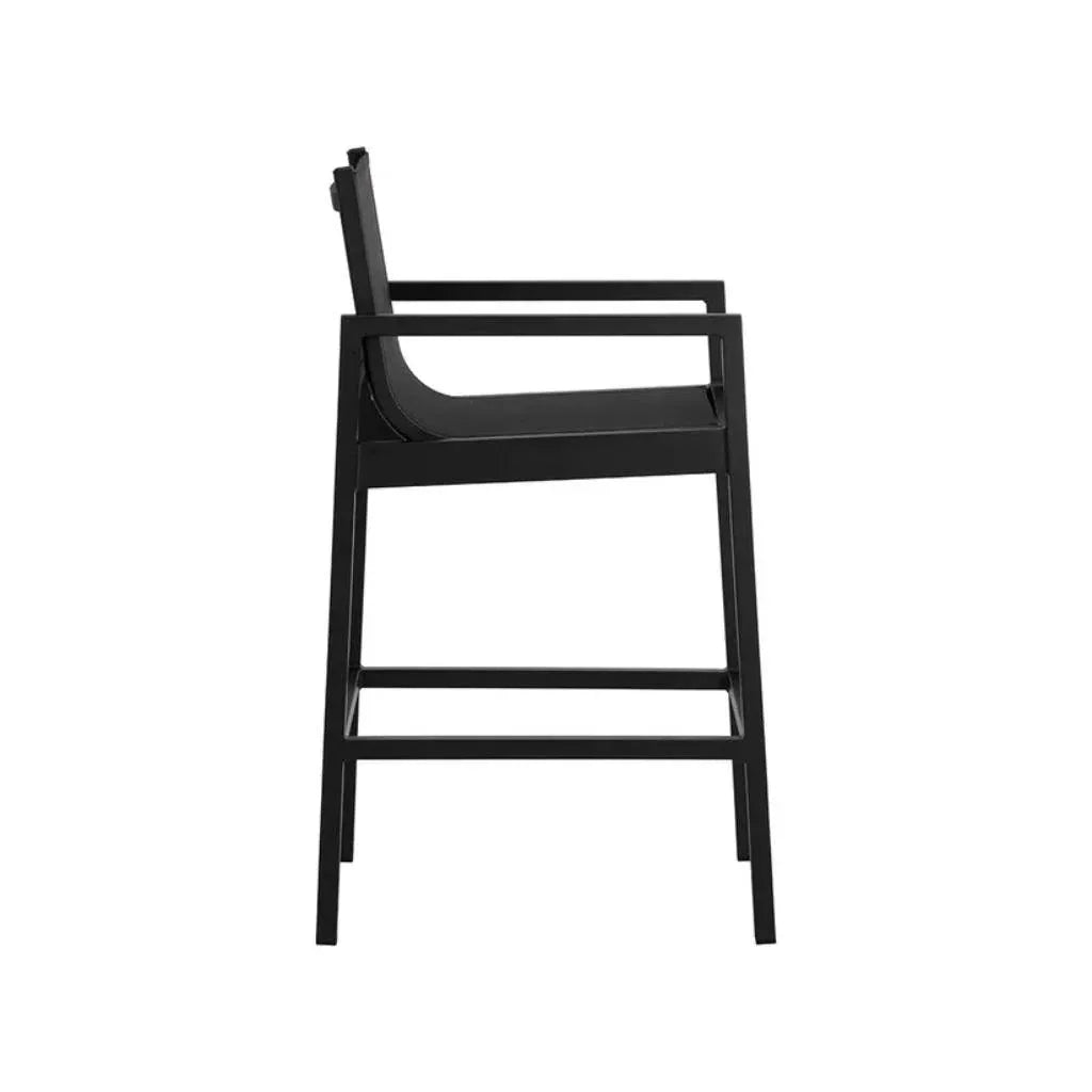Merano Fabric Modern Outdoor Barstool - LOOMLAN - SUNPAN - Outdoor Bar Stools