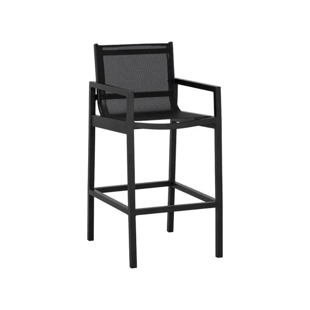 Merano Fabric Modern Outdoor Barstool - LOOMLAN - SUNPAN - Outdoor Bar Stools