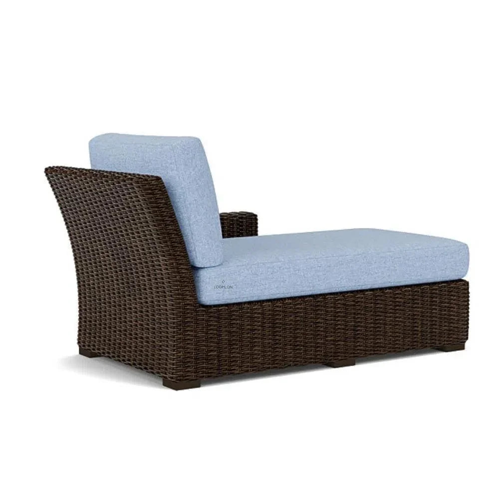 Mesa Left Arm Chaise Premium Wicker Furniture - LOOMLAN - Lloyd Flanders - Outdoor Modulars