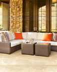 Mesa Left Arm Loveseat Premium Wicker Furniture - LOOMLAN - Lloyd Flanders - Outdoor Modulars