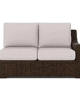 Mesa Left Arm Loveseat Premium Wicker Furniture - LOOMLAN - Lloyd Flanders - Outdoor Modulars