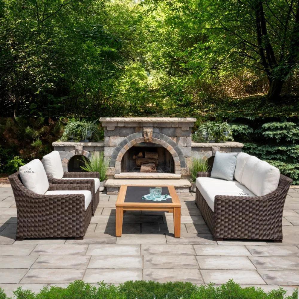 Mesa Lounge Chair Premium Wicker Furniture - LOOMLAN - Lloyd Flanders - Outdoor Lounge Chairs