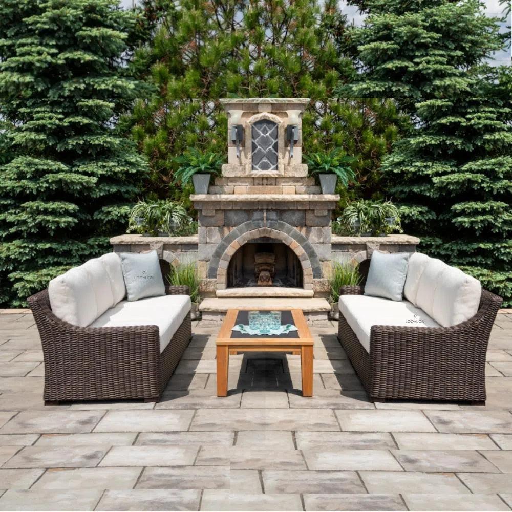 Mesa Lounge Chair Premium Wicker Furniture - LOOMLAN - Lloyd Flanders - Outdoor Lounge Chairs