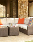 Mesa Right Arm Loveseat Premium Wicker Furniture - LOOMLAN - Lloyd Flanders - Outdoor Modulars