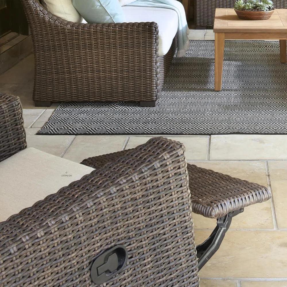Lloyd Flanders Mesa Swivel Glider Recliner Premium Wicker Furniture