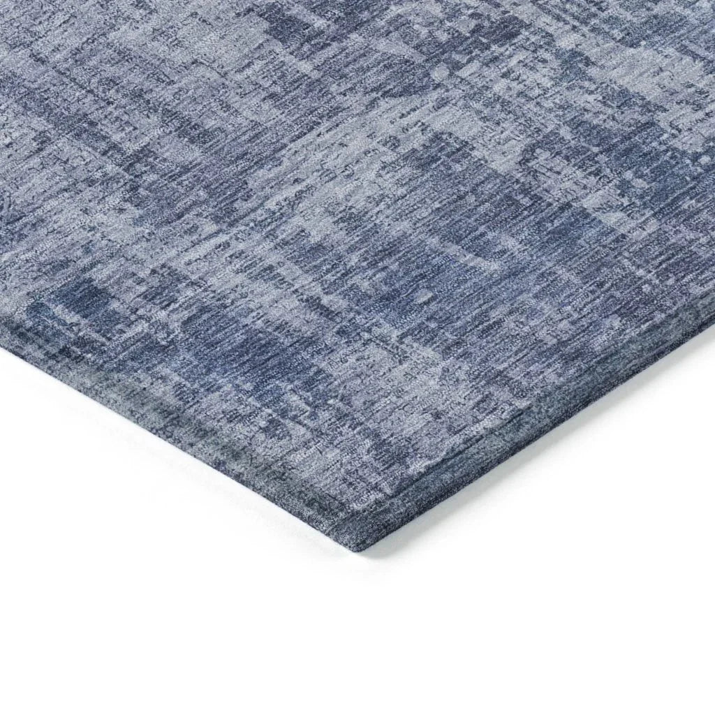 LOOMLAN Rugs Mezzara Blue Washable Indoor-Outdoor Rug