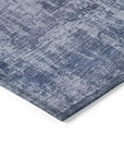 LOOMLAN Rugs Mezzara Blue Washable Indoor-Outdoor Rug