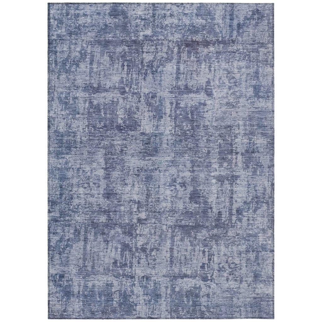 LOOMLAN Rugs Mezzara Blue Washable Indoor-Outdoor Rug