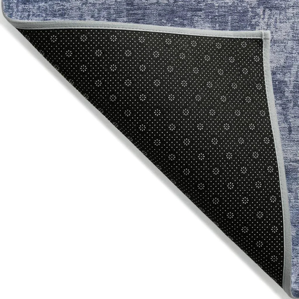 LOOMLAN Rugs Mezzara Blue Washable Indoor-Outdoor Rug