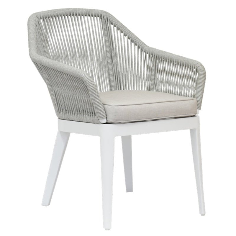 Miami Sunbrella Outdoor Dining Chair 2PC - LOOMLAN - Sunset West - Outdoor Dining Chairs