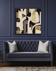 LOOMLAN Mid Century Abstract d Canvas Wall Art For Living Room