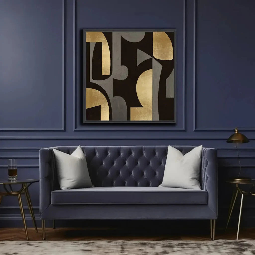 LOOMLAN Mid Century Abstract IIICanvas Wall Art For Living Room