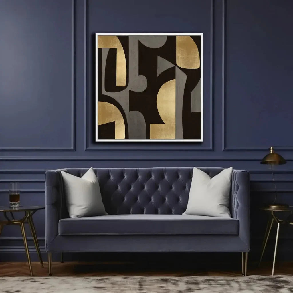 LOOMLAN Mid Century Abstract IIICanvas Wall Art For Living Room