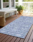 LOOMLAN Rugs Mila Blue Washable Indoor-Outdoor Rug