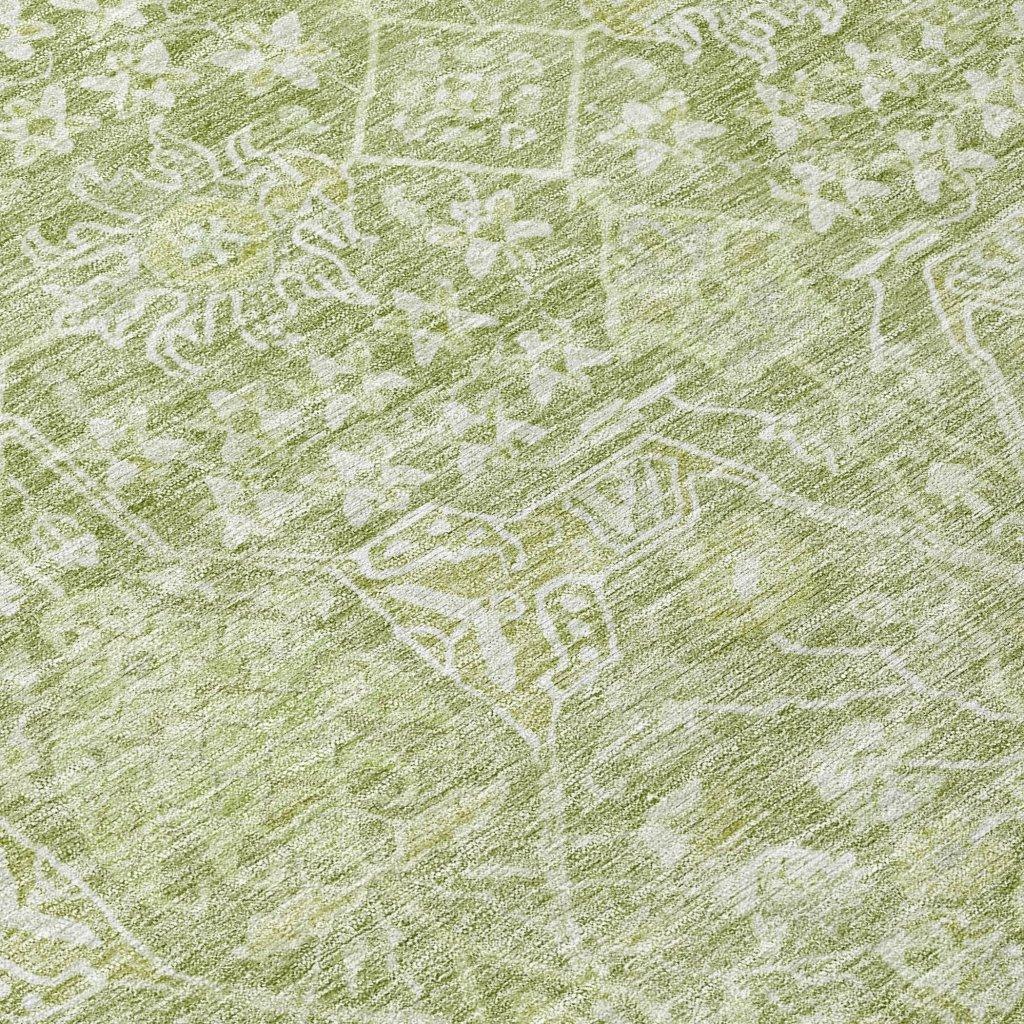 LOOMLAN Rugs Mila Green Washable Indoor-Outdoor Rug