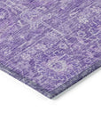 LOOMLAN Rugs Mila Purple Washable Indoor-Outdoor Rug