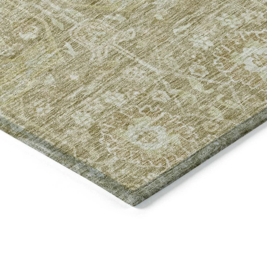 LOOMLAN Rugs Mila Taupe Washable Indoor-Outdoor Rug