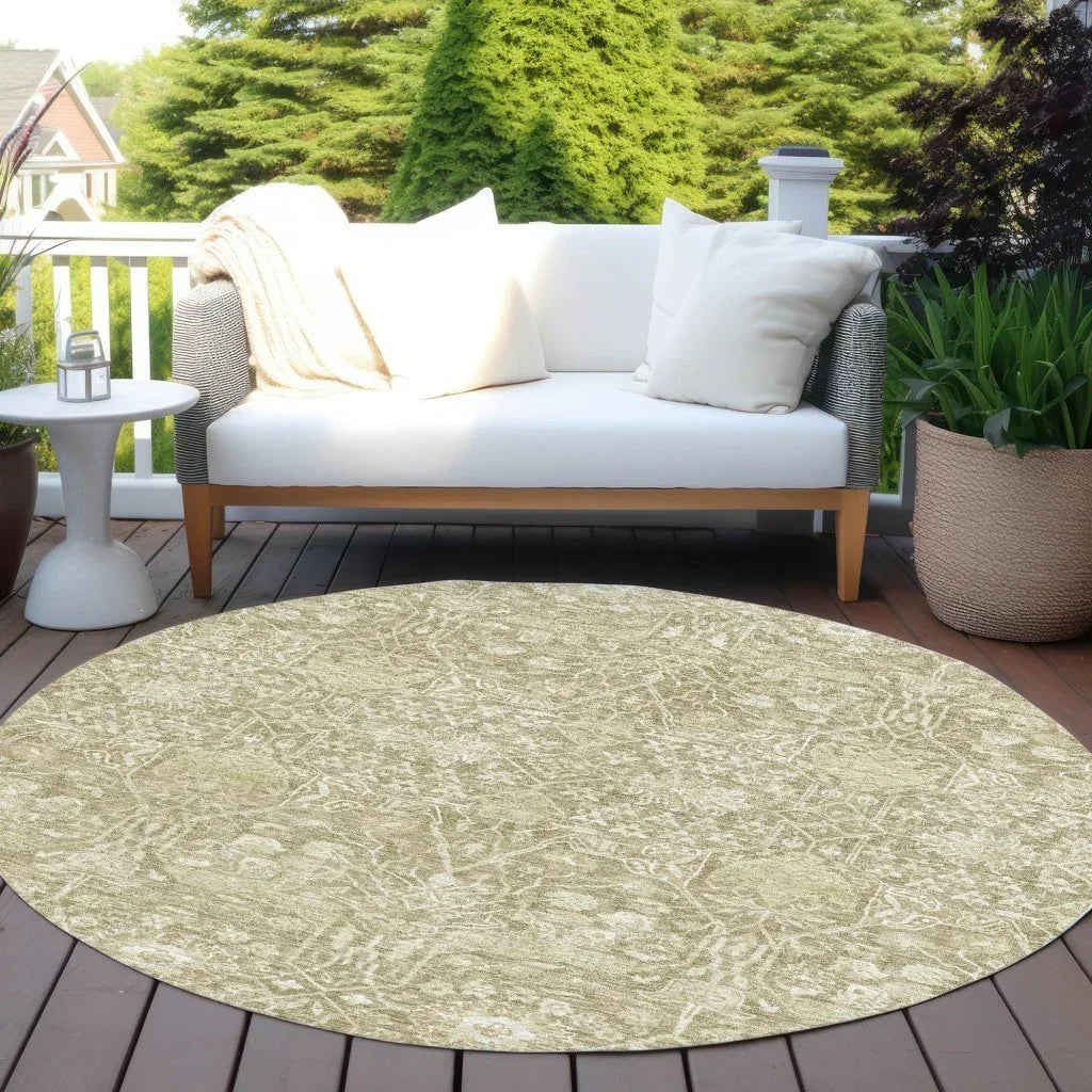 LOOMLAN Rugs Mila Taupe Washable Indoor-Outdoor Rug