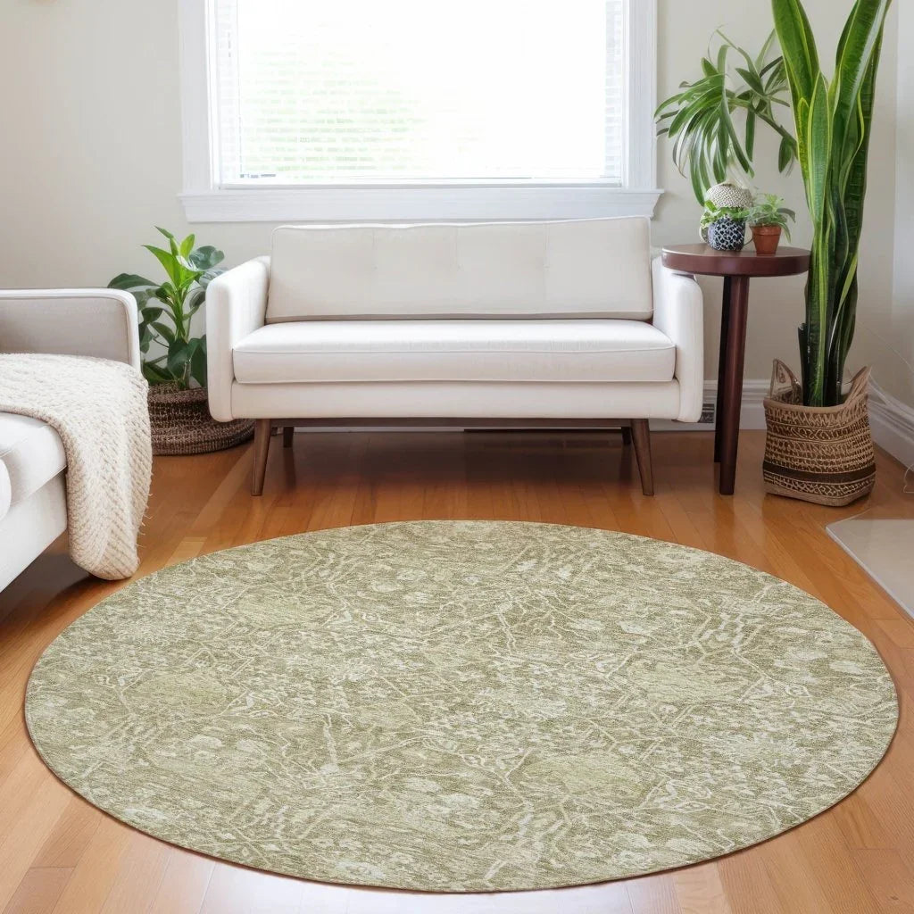 LOOMLAN Rugs Mila Taupe Washable Indoor-Outdoor Rug