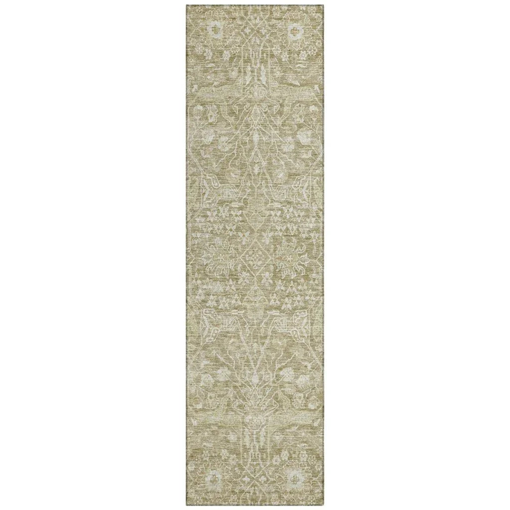 LOOMLAN Rugs Mila Taupe Washable Indoor-Outdoor Rug