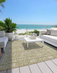 LOOMLAN Rugs Mila Taupe Washable Indoor-Outdoor Rug