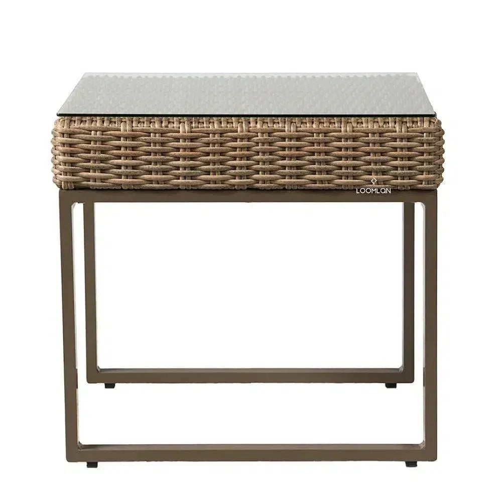 Lloyd Flanders Milan 25" Square End Table Premium Wicker Furniture