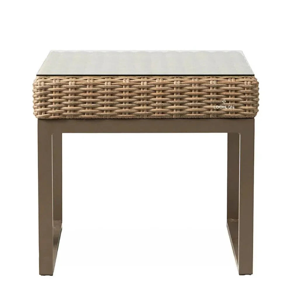 Lloyd Flanders Milan 25" Square End Table Premium Wicker Furniture