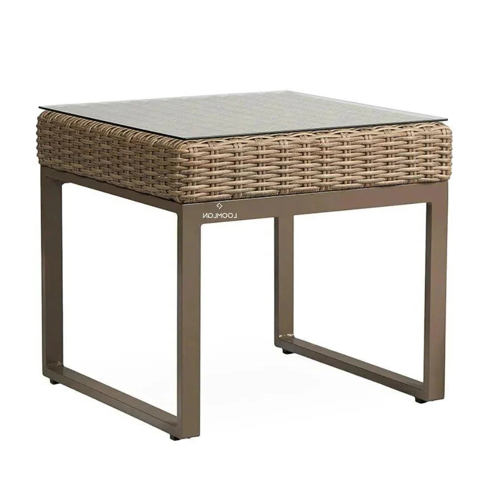 Lloyd Flanders Milan 25" Square End Table Premium Wicker Furniture