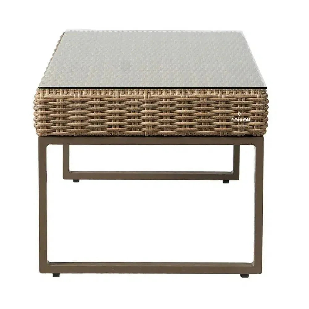 Lloyd Flanders Milan Rectangular Cocktail Table Made USA