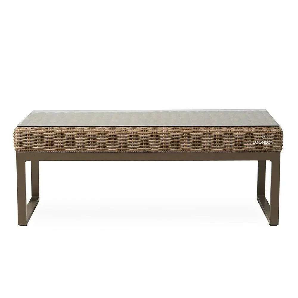 Lloyd Flanders Milan Rectangular Cocktail Table Made USA