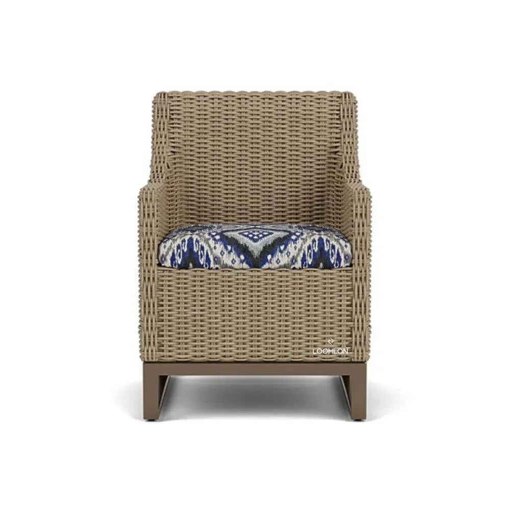 Lloyd Flanders Milan Dining Armchair Premium Wicker Furniture Made USA
