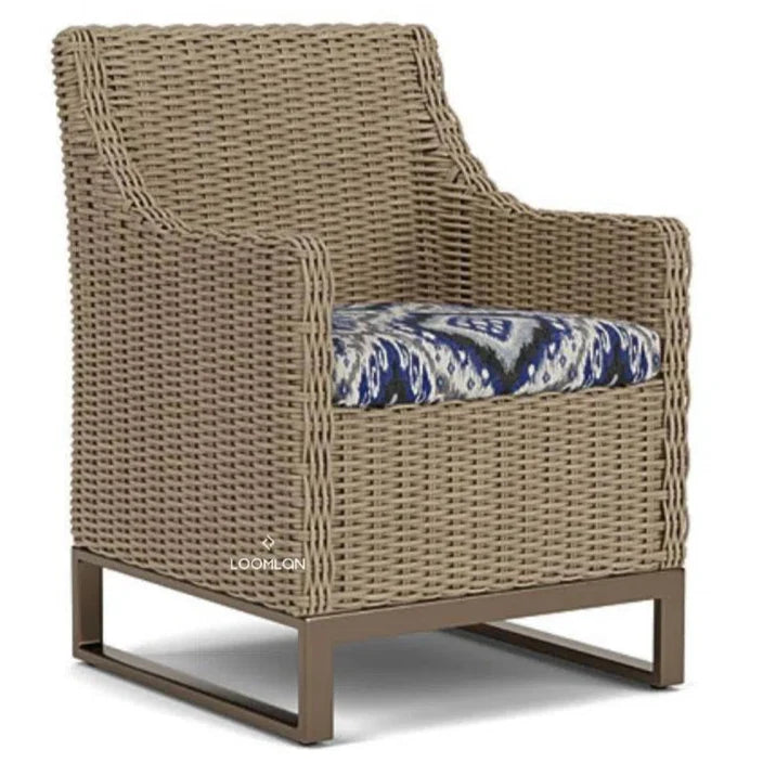 Lloyd Flanders Milan Dining Armchair Premium Wicker Furniture Made USA